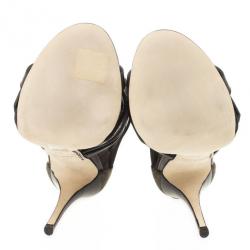 Pre Owned Giuseppe Zanotti Brown Strappy Leather Buckle Zip Sandals Size 39