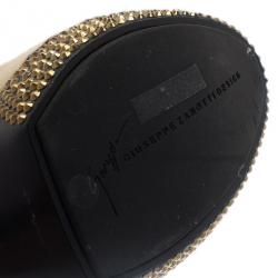 Pre Owned Giuseppe Zanotti Pony Hair Ankle Strap Pumps Size 37