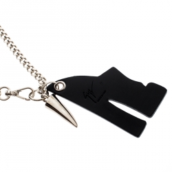 Giuseppe Zanotti Shoe Charm Silver Tone Bag Charm