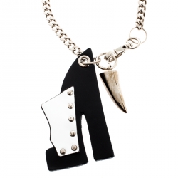 Giuseppe Zanotti Shoe Charm Silver Tone Bag Charm