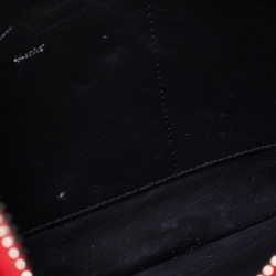 Giuseppe Zanotti Red Leather Logo Zip Slim Pouch