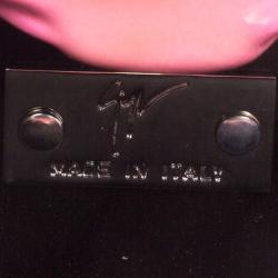 Giuseppe Zanotti Pink Patent Leather Tassel Box Clutch