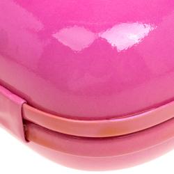 Giuseppe Zanotti Pink Patent Leather Tassel Box Clutch