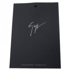 Pre Owned Giuseppe Zanotti Navy Blue Velvet and Leather Backpack