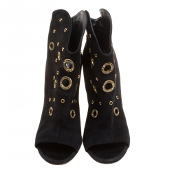مملوكة مسبقًا حذاء بوت جوسيبي زانوتي جلد مدبوغ أسود مقاس 42