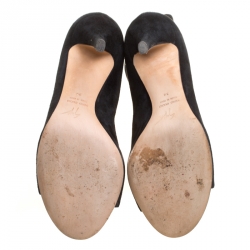 مملوكة مسبقًا حذاء بوت جوسيبي زانوتي جلد مدبوغ أسود مقاس 42