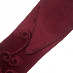 مملوكة مسبقًا صندل جوسيبي زانوتي حلقة إصبع ساتان أسود مقاس 36