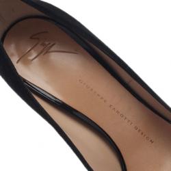 Pre Owned Giuseppe Zanotti Black Suede Pumps Size 37.5