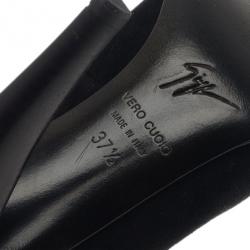 Pre Owned Giuseppe Zanotti Black Suede Pumps Size 37.5
