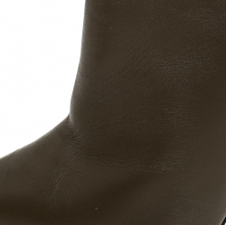 Pre Owned حذاء بوت كاحل جوسيبي زانوتي مقدمة مدببة لمسات سحاب صناعي جلد أسود مقاس 40.5