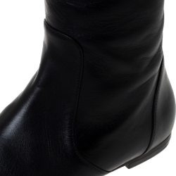 Pre Owned Giuseppe Zanotti Black Leather Over The Knee Boots Size 36