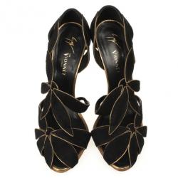 Pre Owned Giuseppe Zanotti Vionnet Black Suede Pumps Size 38.5