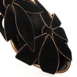 Pre Owned Giuseppe Zanotti Vionnet Black Suede Pumps Size 38.5