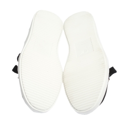 Pre Owned Giuseppe Zanotti Black Lurex And Velvet Maggie Slip On Sneakers Size 41