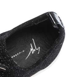 Pre Owned Giuseppe Zanotti Black Lurex And Velvet Maggie Slip On Sneakers Size 41