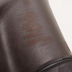 Pre Owned Giuseppe Zanotti Tan Suede Wedge Zip Sneakers Size 39