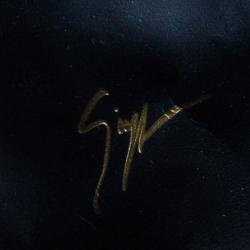 Pre Owned Giuseppe Zanotti White Leather Asymmetrical Zip Ankle Boots Size 41