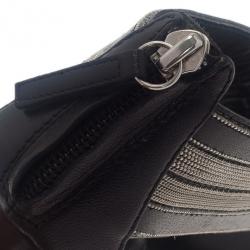 Pre Owned Giuseppe Zanotti Metallic Leather Back Zip Wedge Sandals Size 37