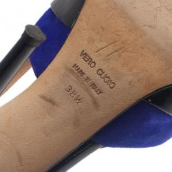 Pre Owned Giuseppe Zanotti Tri Color Patent Pumps Size 38.5
