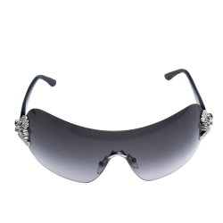 Pre Owned Givenchy Black Gradient SGV 436S Shield Sunglasses