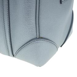 Givenchy Silver Leather Mini Lucrezia Duffel Bag
