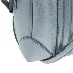 Givenchy Silver Leather Mini Lucrezia Duffel Bag