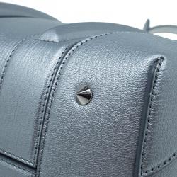 Givenchy Silver Leather Mini Lucrezia Duffel Bag