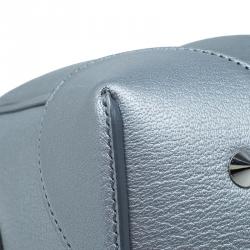 Givenchy Silver Leather Mini Lucrezia Duffel Bag