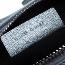 Givenchy Silver Leather Mini Lucrezia Duffel Bag