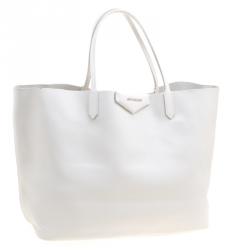 Pre Owned حقيبة يد جيفنشي شوبينغ أنتيغونا كبيرة جلد بيج فاتحة