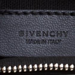Pre Owned Givenchy Yellow/Black Flames Print Antigona Zip Pouch 