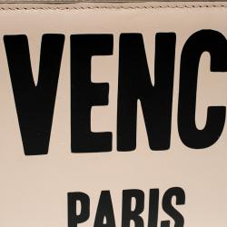 Pre Owned محفظة جيفنشي سحاب ملتف طباعة أيقونة جلد بيج فاتحة