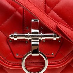 Givenchy Red Quilted Leather Small Obsedia Crossbody Bag