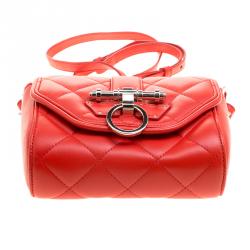Givenchy Red Quilted Leather Small Obsedia Crossbody Bag