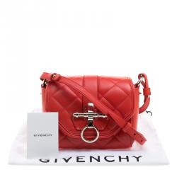 Givenchy Red Quilted Leather Small Obsedia Crossbody Bag