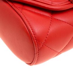 Givenchy Red Quilted Leather Small Obsedia Crossbody Bag