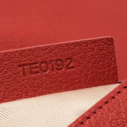 Givenchy Red Leather Obsedia Chain Clutch