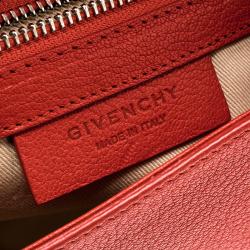 Givenchy Red Leather Obsedia Chain Clutch