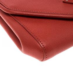 Givenchy Red Leather Obsedia Chain Clutch