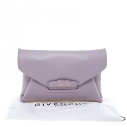 Givenchy Lilac Leather Medium Envelope Antigona Clutch