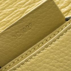 Pre Owned Givenchy Lemon Yellow Leather Medium Envelope Antigona Clutch