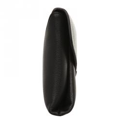 Pre Owned Givenchy Black Grained Goatskin Leather Antigona Envelope Clutch