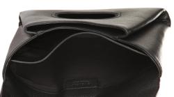 Pre Owned Givenchy Black Grained Goatskin Leather Antigona Envelope Clutch