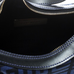 Pre Owned Givenchy Blue Signature Canvas Hobo