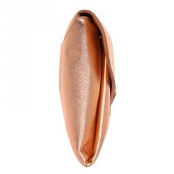 Pre Owned Givenchy Shining Pink Grained Goatskin Leather Antigona Envelope Clutch