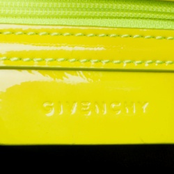 Pre Owned Givenchy Neon Green Nylon and Patent Leather Hobo