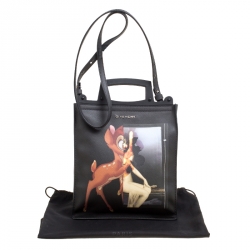 مملوكة مسبقًا حقيبة كروس جيفنشي ريف بامبي جلد سوداء