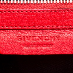 Pre Owned Givenchy Red Leather Obsedia Chain Clutch