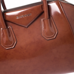 مملوكة مسبقًا حقيبة جيفنشي أنتيغونا صغيرة جلد بنية