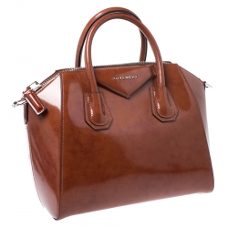 مملوكة مسبقًا حقيبة جيفنشي أنتيغونا صغيرة جلد بنية